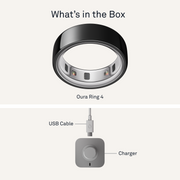 Oura Ring 4 Health & Fitness Tracker Smart Ring, Black